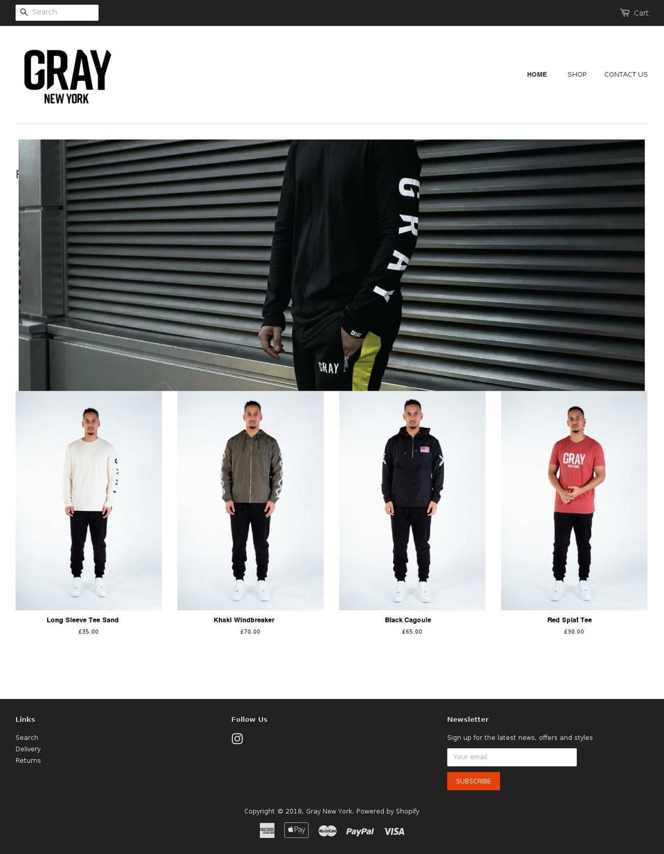 graynewyork.com — Shopify storefront screenshot