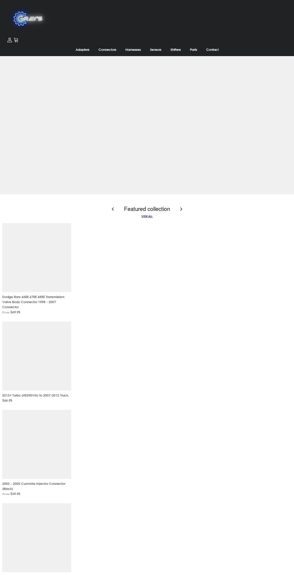 graysperformance.com — Shopify storefront screenshot