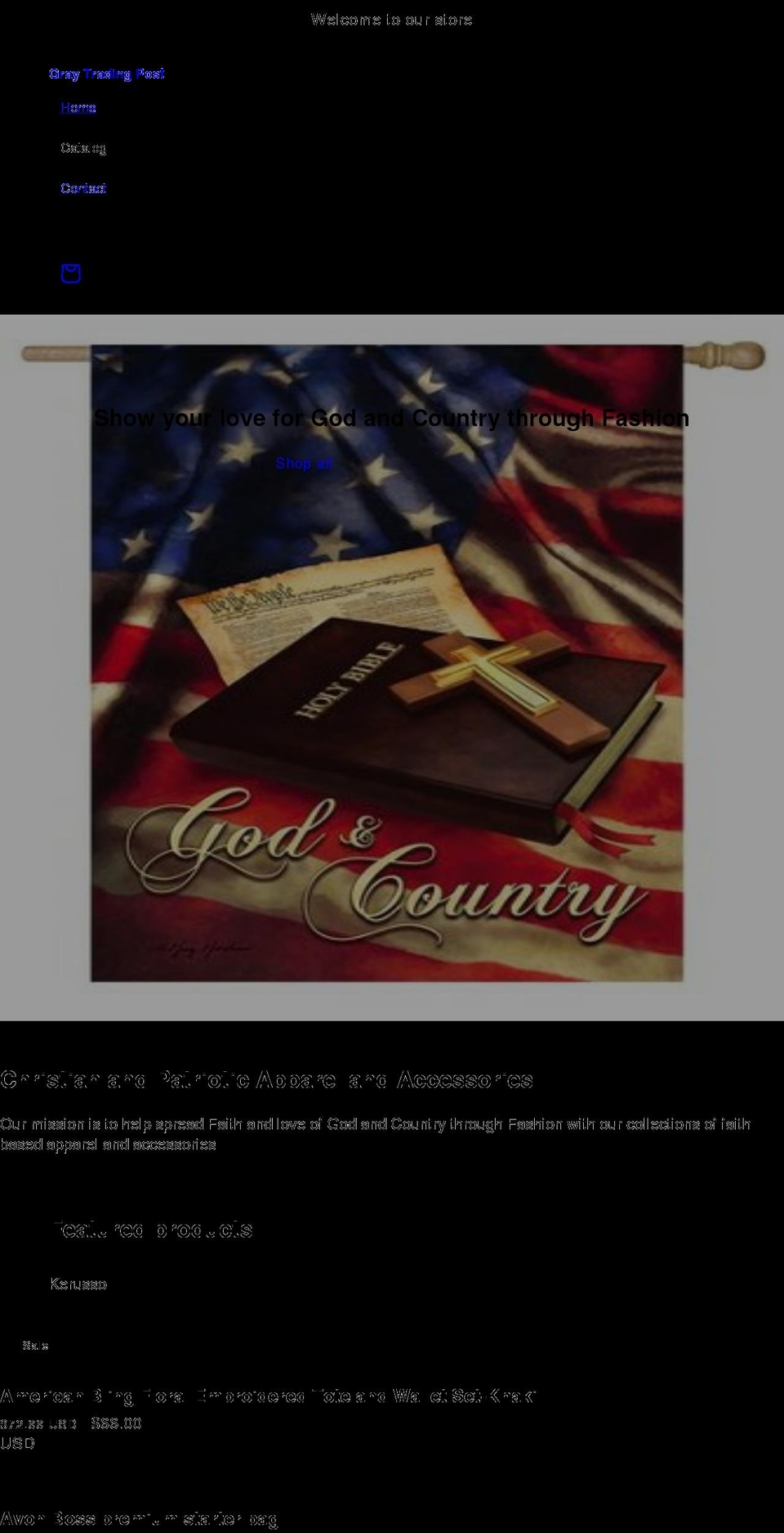 graytradingpost.com shopify website screenshot