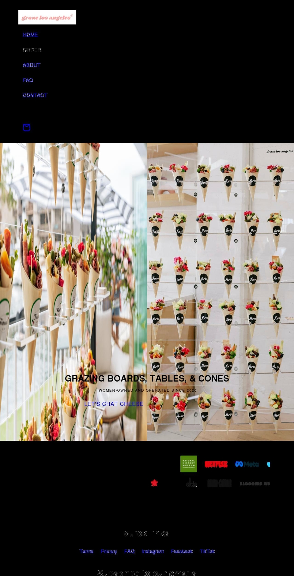 grazelosangeles.com shopify website screenshot