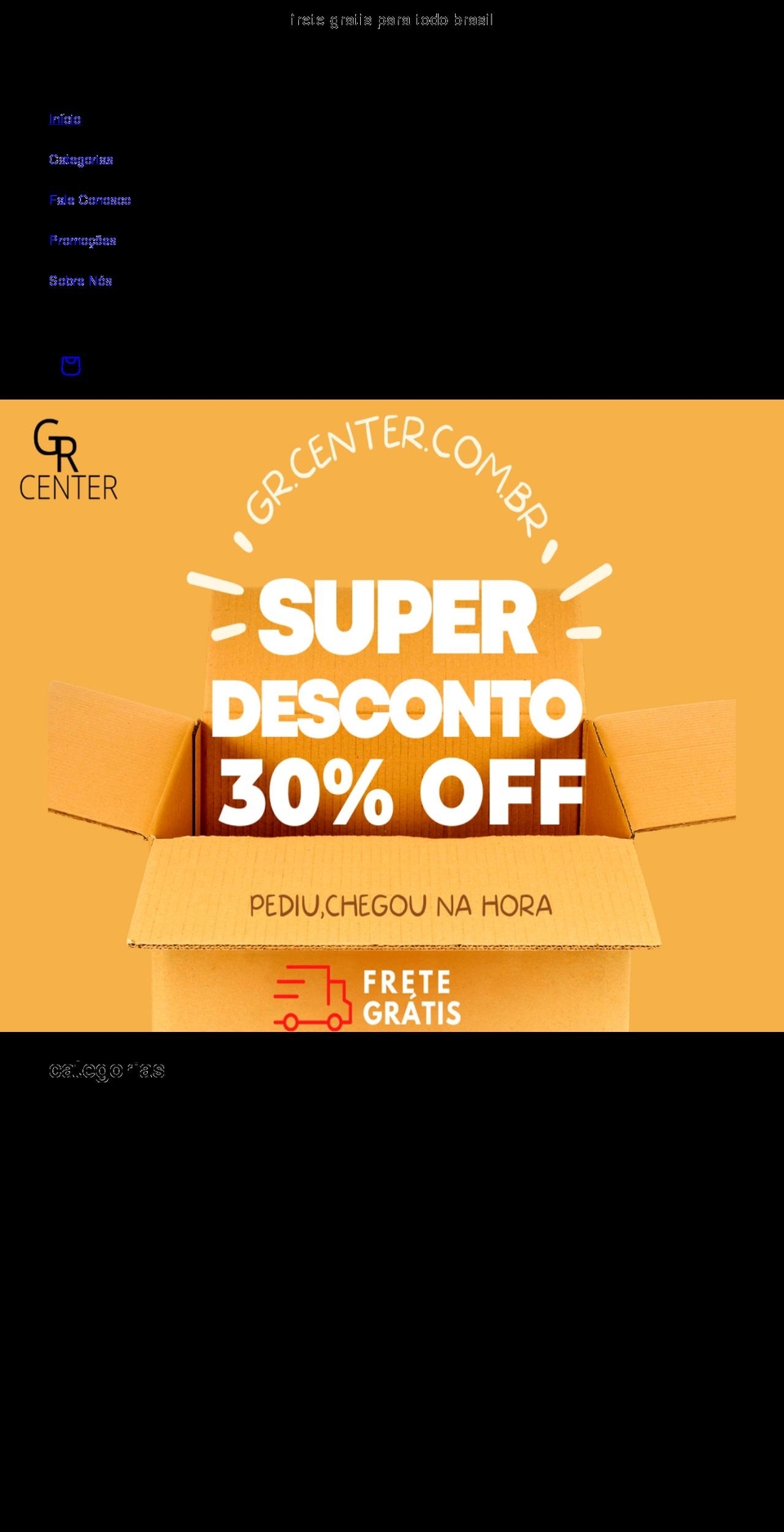 grcenter.com.br shopify website screenshot