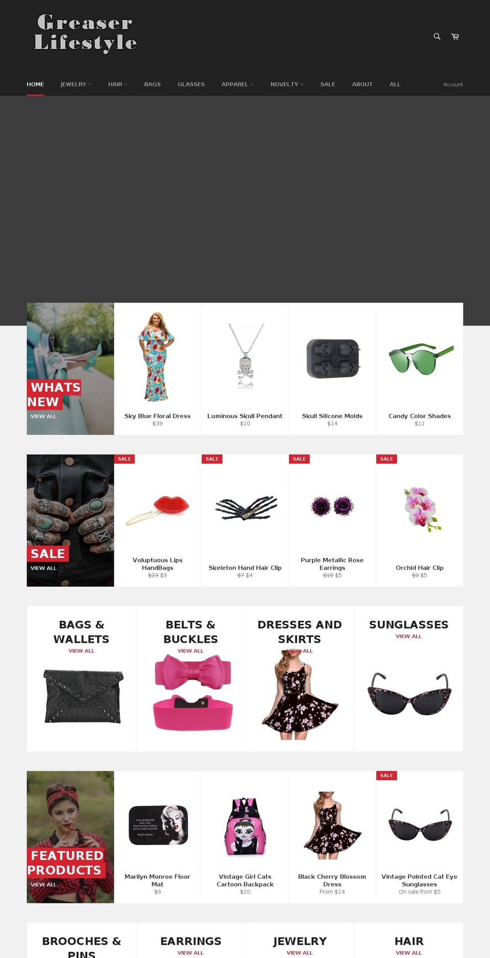 greaserstyle.com shopify website screenshot