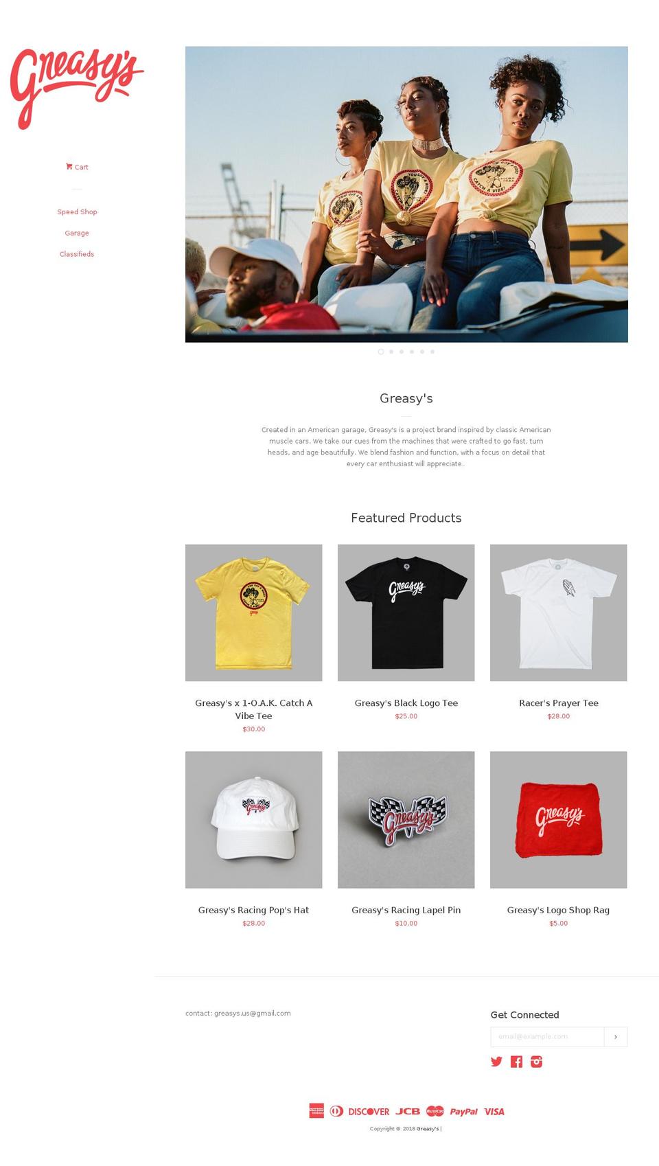 greasys.us shopify website screenshot