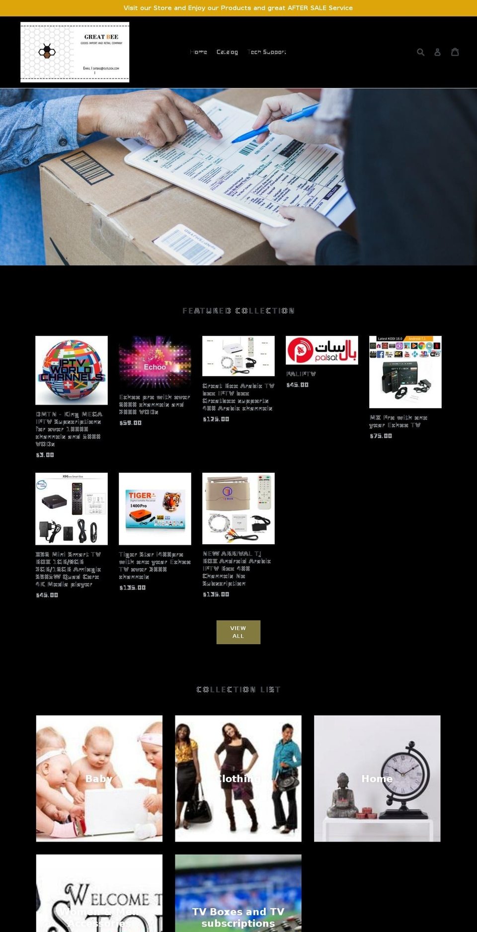 great-bee.com shopify website screenshot