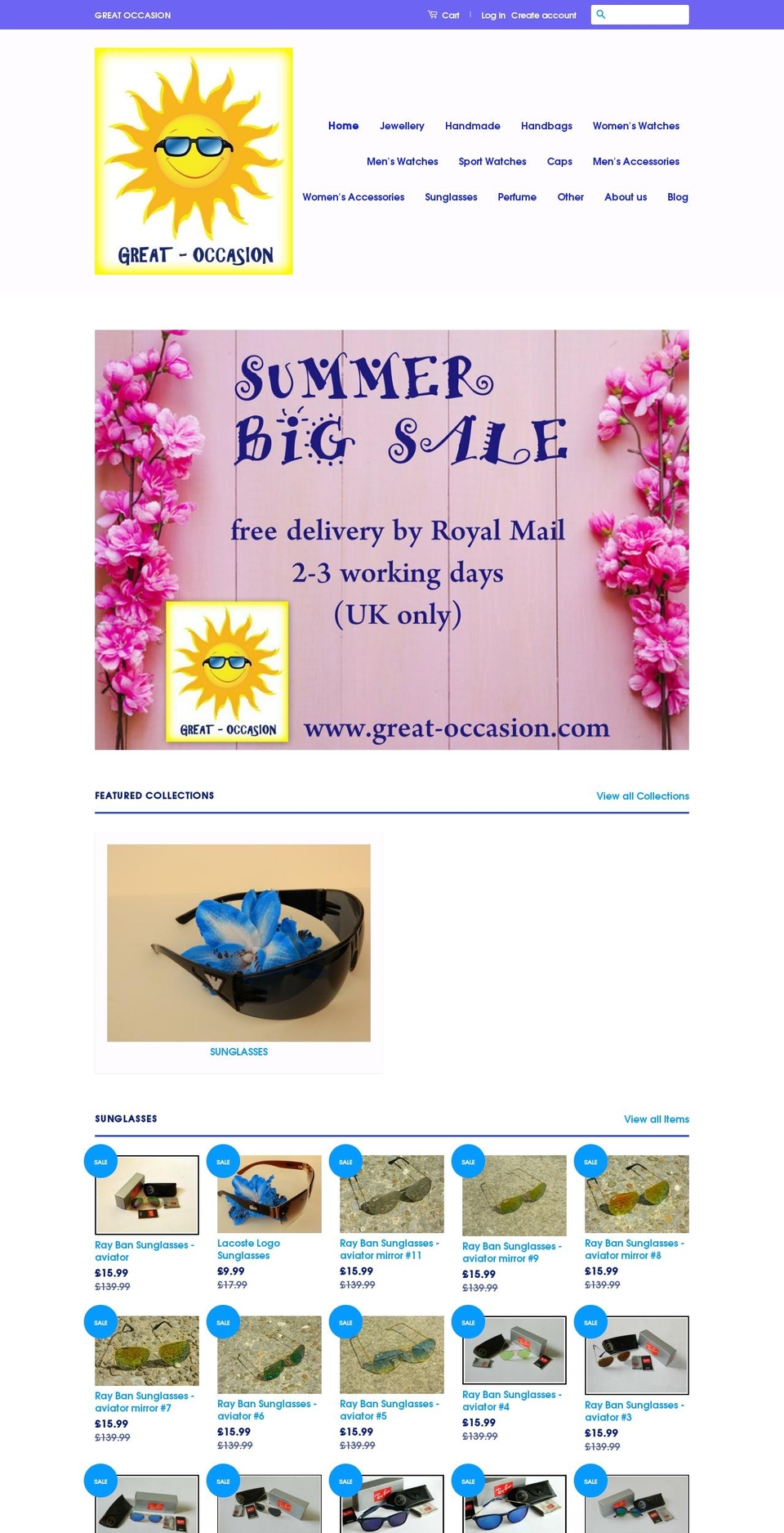 great-occasion.com — Shopify storefront screenshot