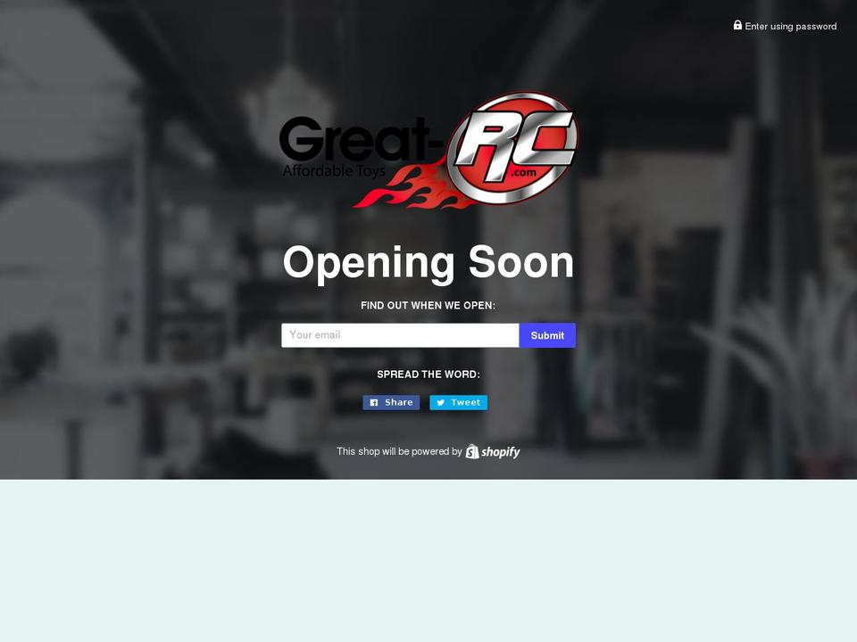 great-rc.com shopify website screenshot