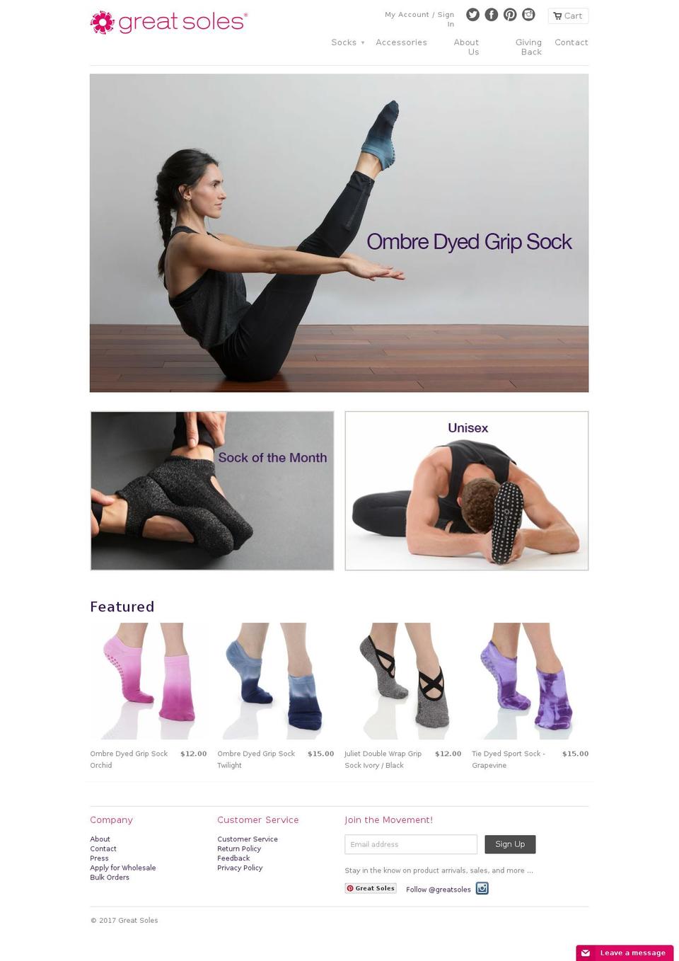great-soles.com shopify website screenshot