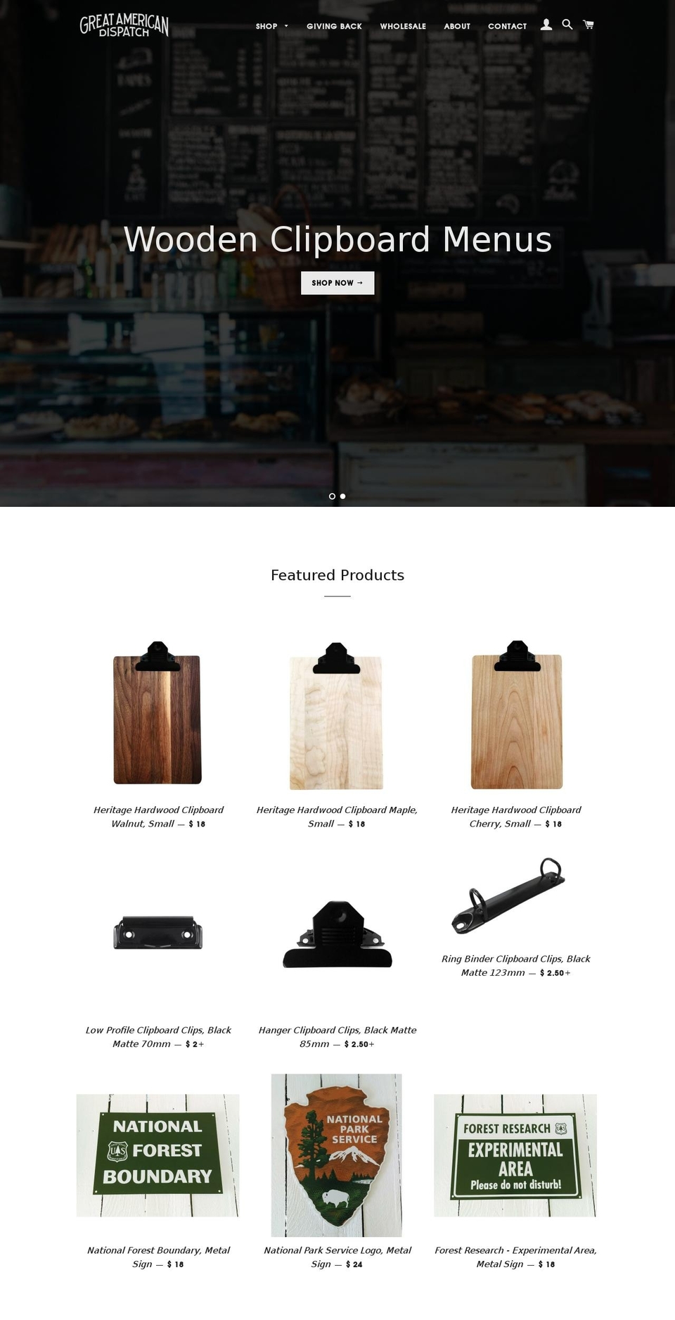 greatamericandispatch.com shopify website screenshot