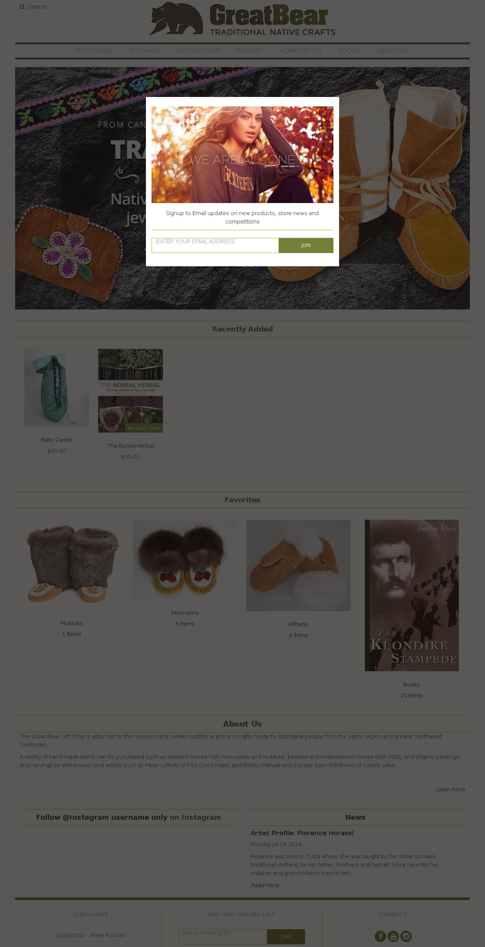 greatbearonline.com shopify website screenshot