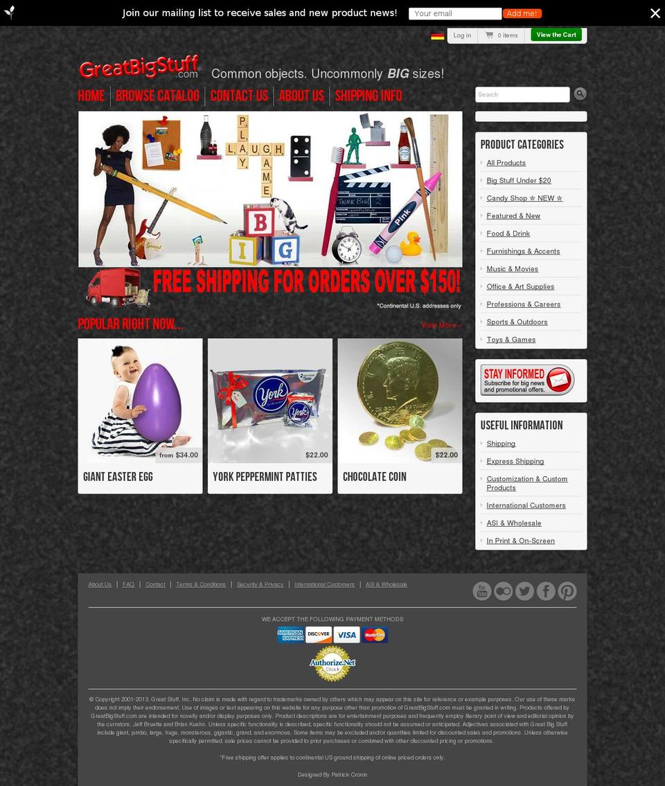 Javascript Playroom with updated customization Shopify theme site example greatbigstuff.com