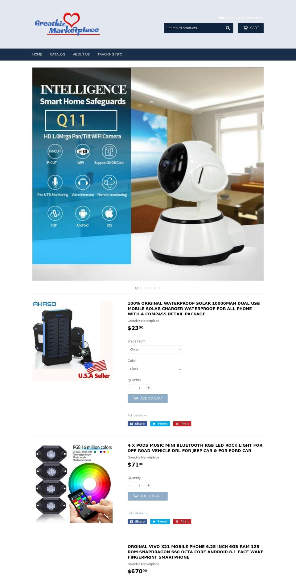 greatbiz-marketplace.com — Shopify storefront screenshot