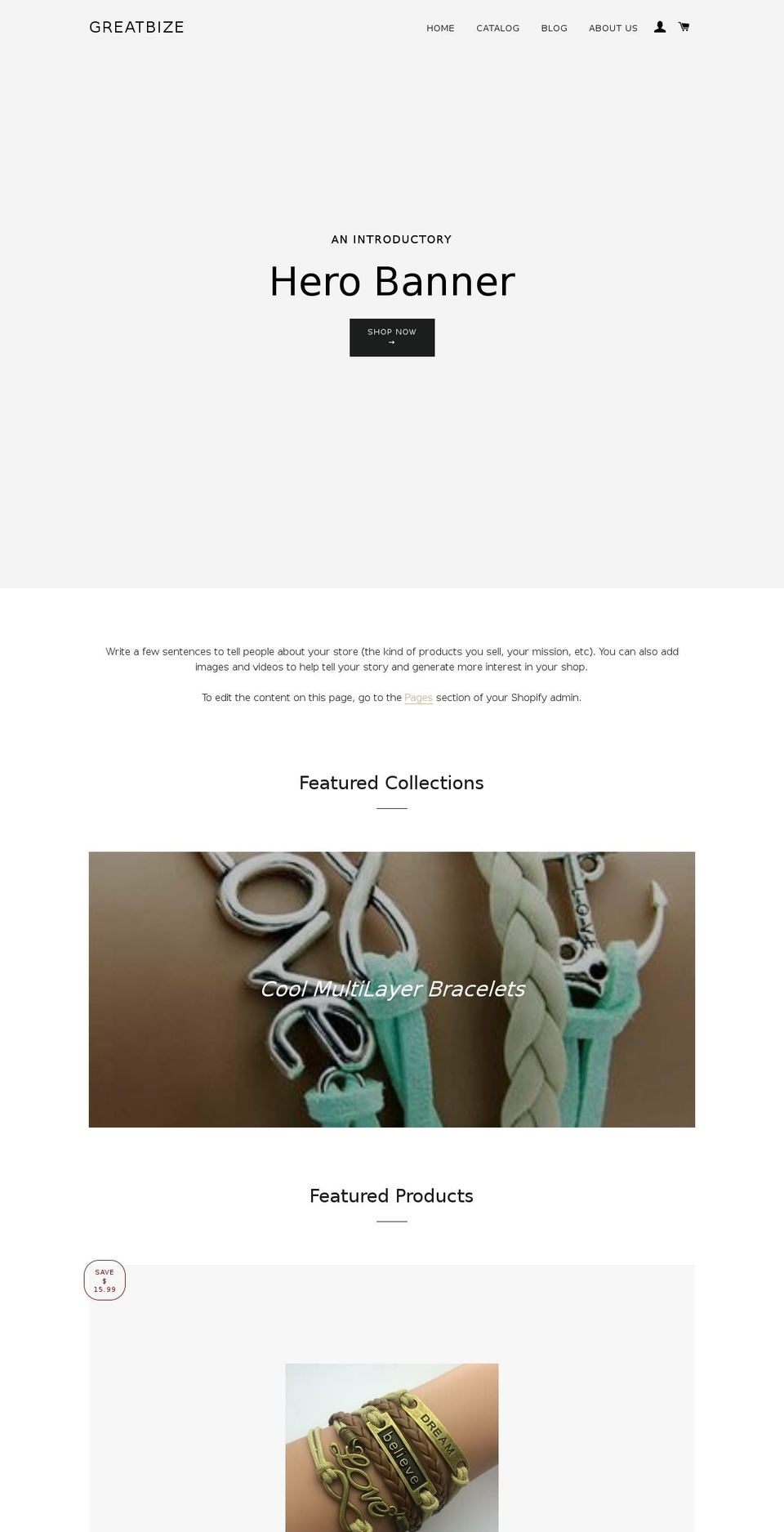 greatbize.com shopify website screenshot