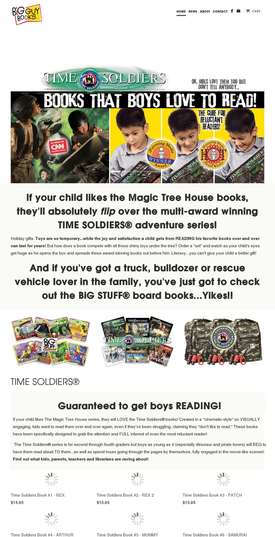 greatbooksforboys.com shopify website screenshot