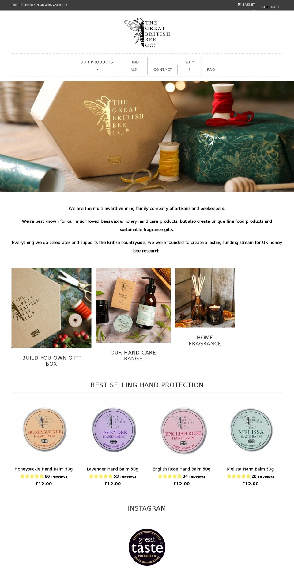 greatbritishbeecompany.com — Shopify storefront screenshot
