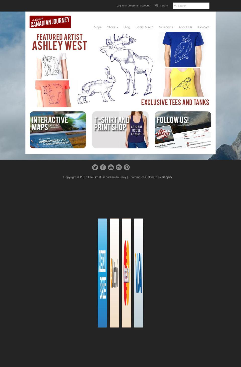 greatcanadianjourney.com shopify website screenshot