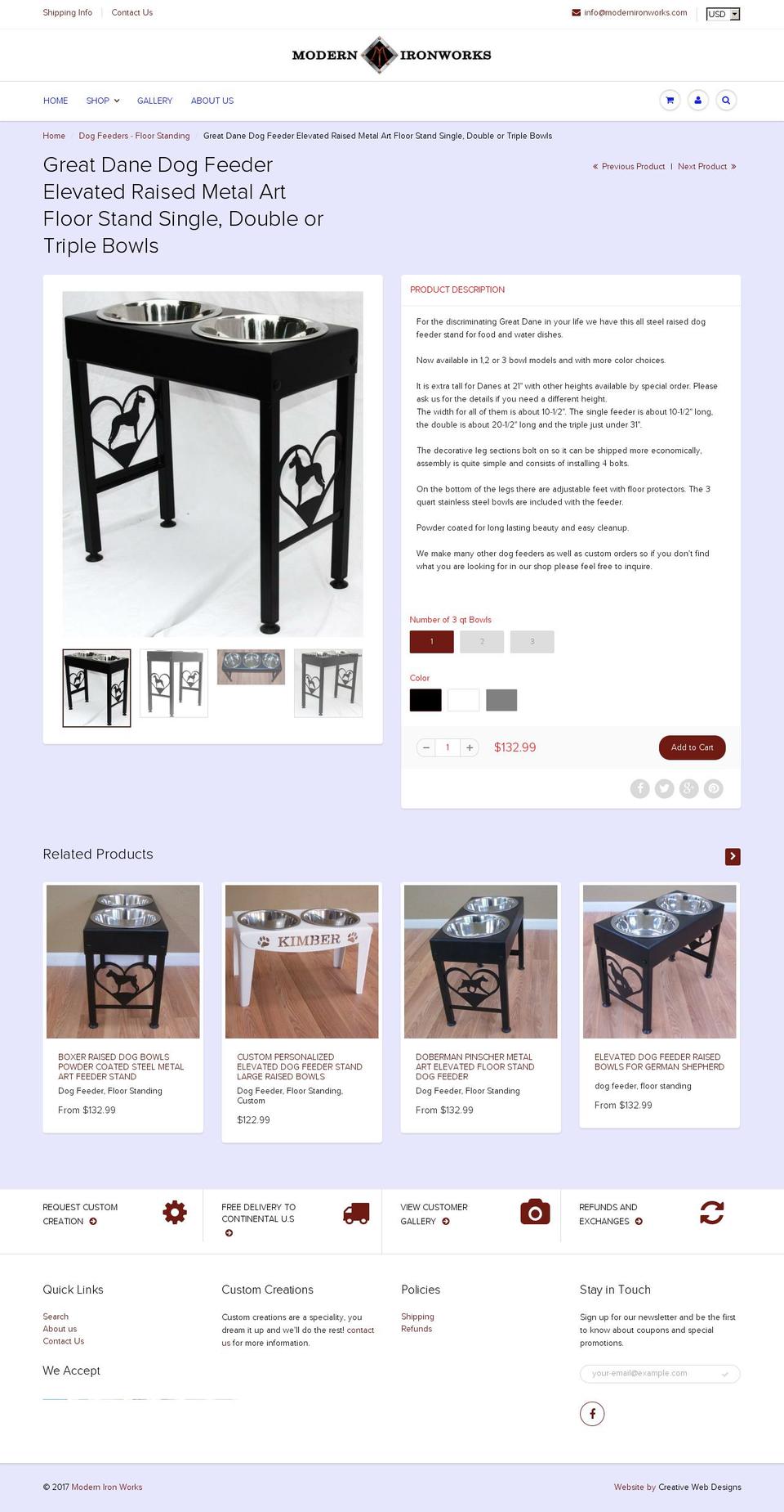 greatdanefeeder.com shopify website screenshot