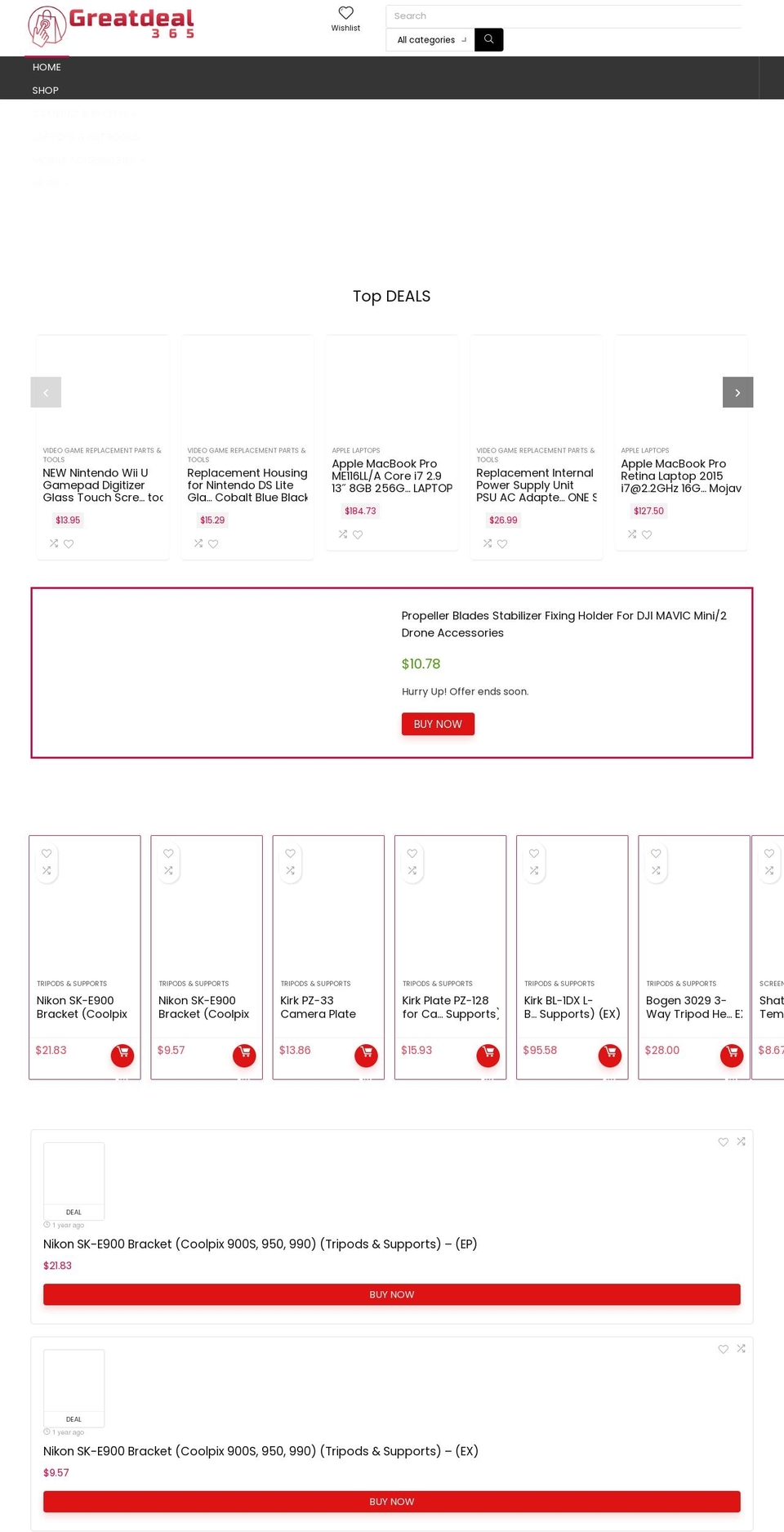 greatdeal365.com — Shopify storefront screenshot