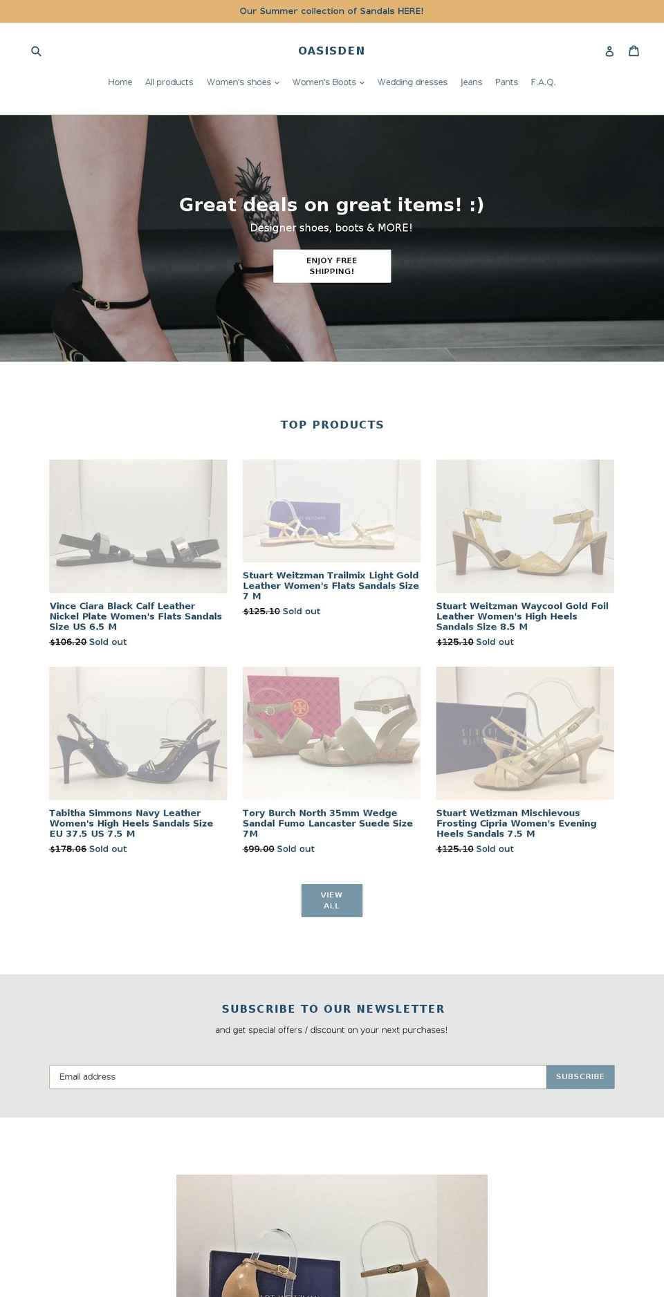 greatdealonshoes.com — Shopify storefront screenshot
