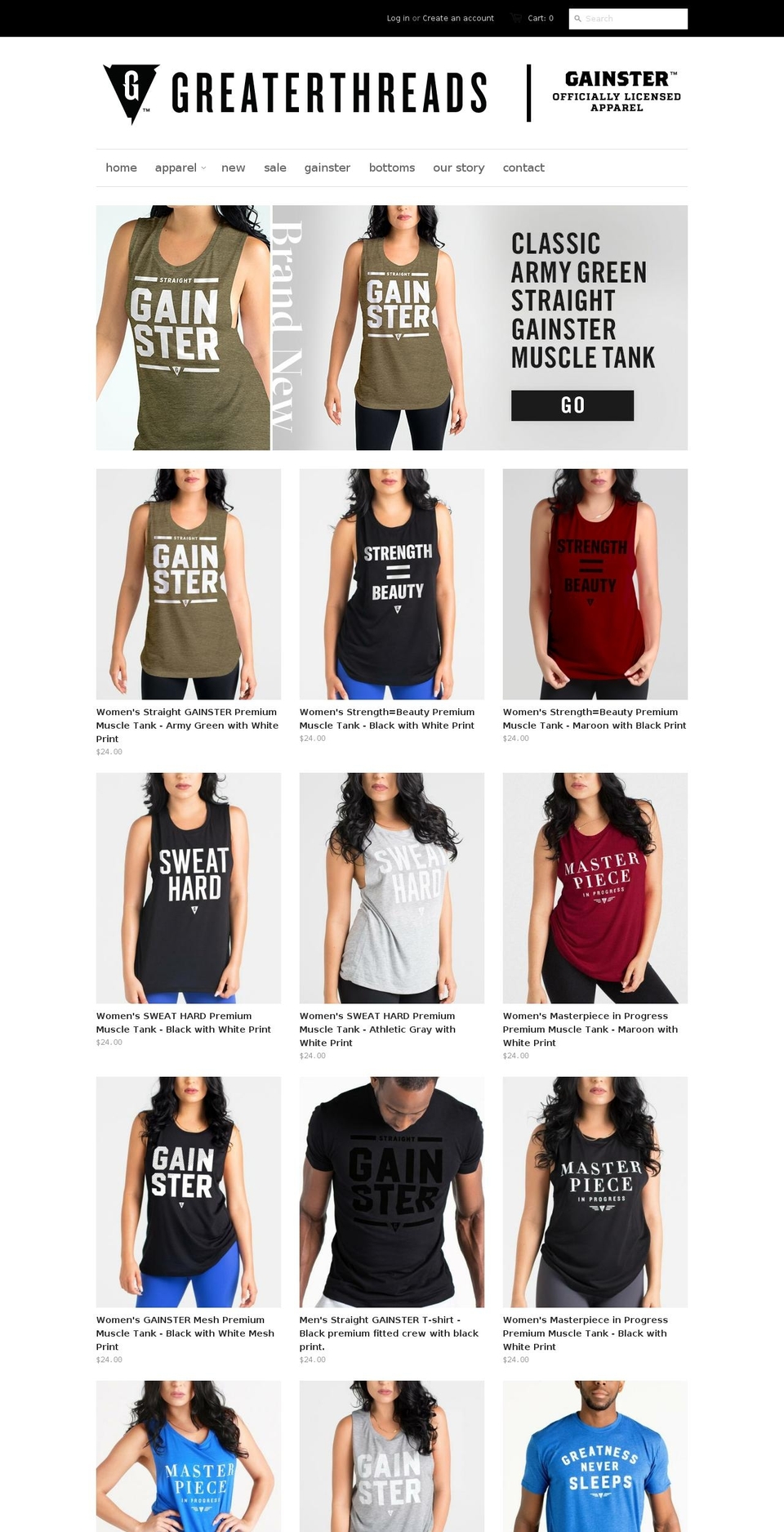 greaterthreads.com shopify website screenshot