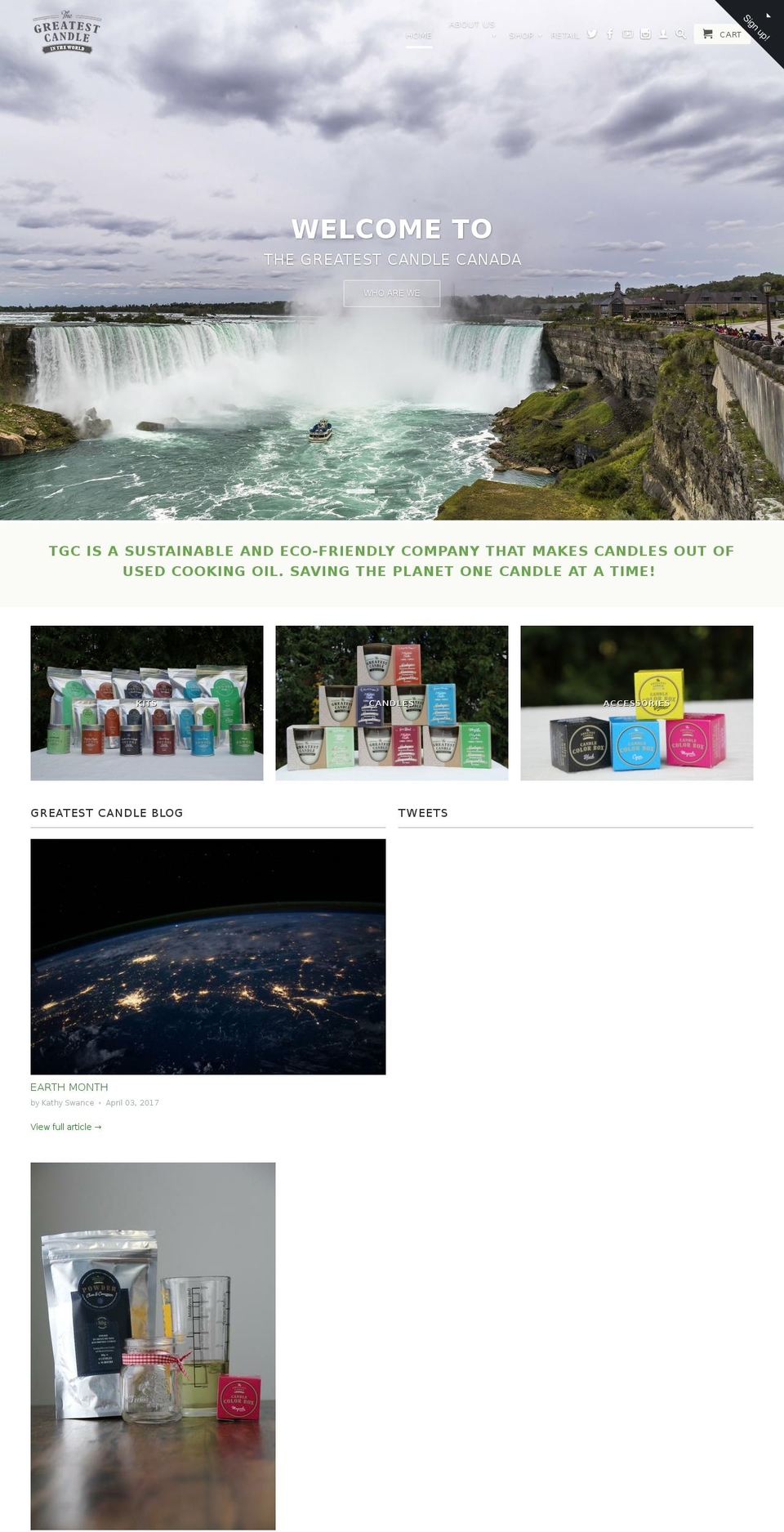 greatestcandlecanada.com shopify website screenshot