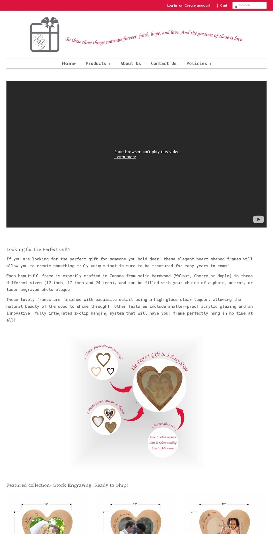 greatestgift.ca shopify website screenshot