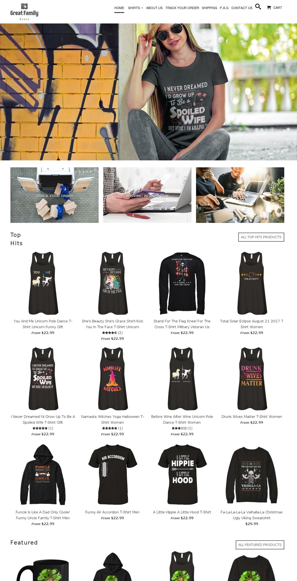 greatfamilystore.com shopify website screenshot