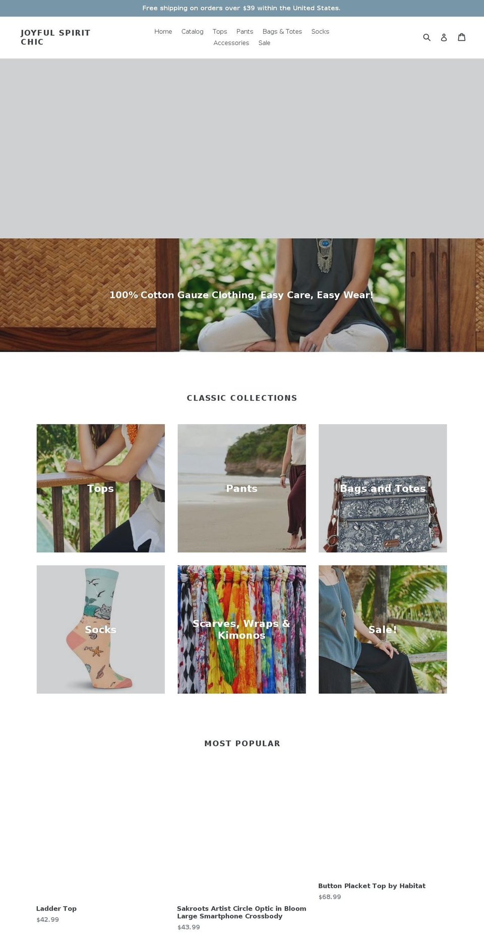 greatgauze.com — Shopify storefront screenshot