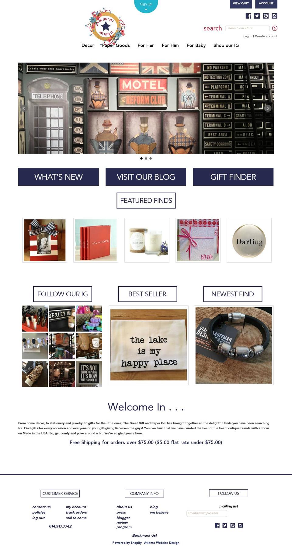 greatgiftandpaper2.com shopify website screenshot