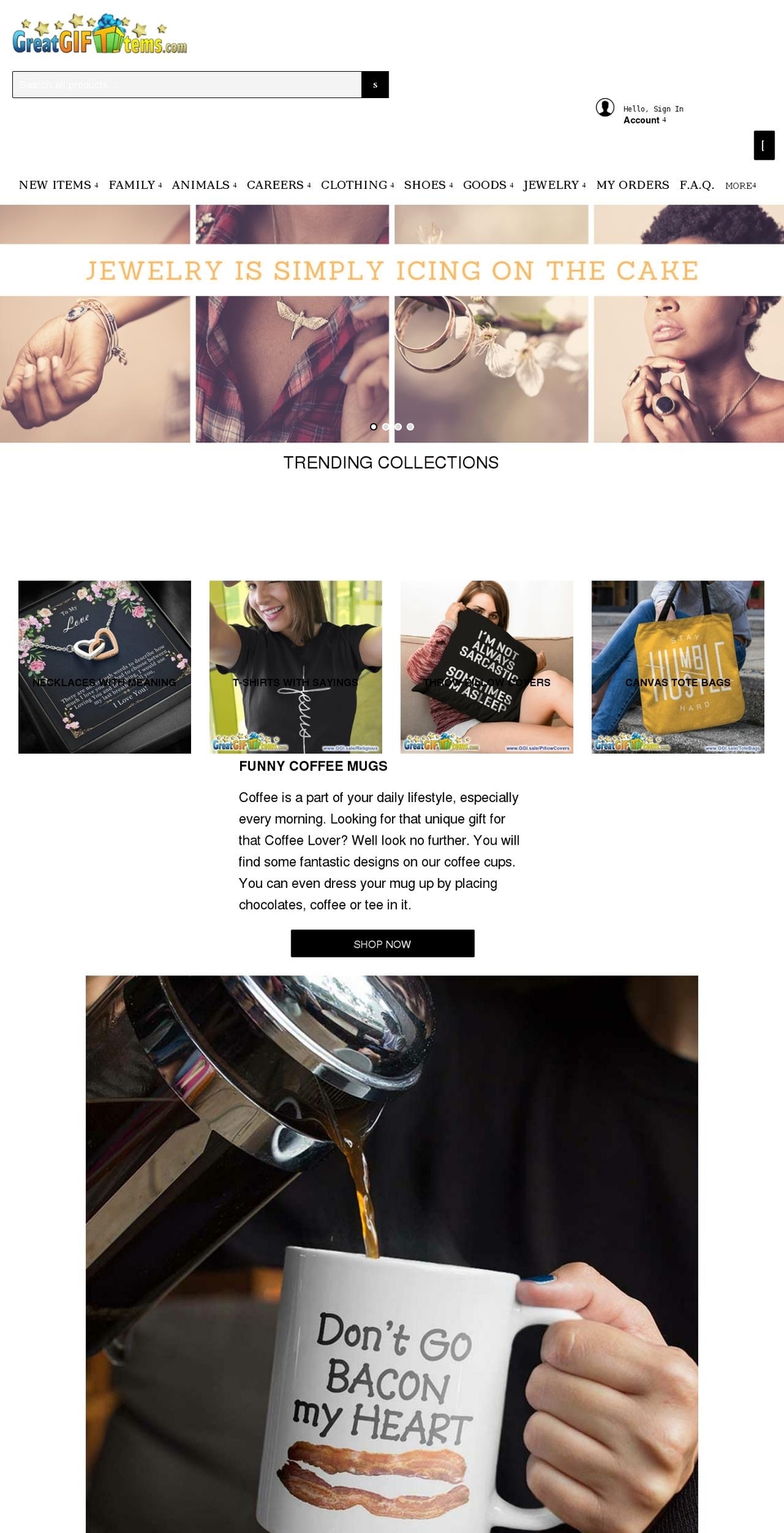 greatgiftitem.com shopify website screenshot