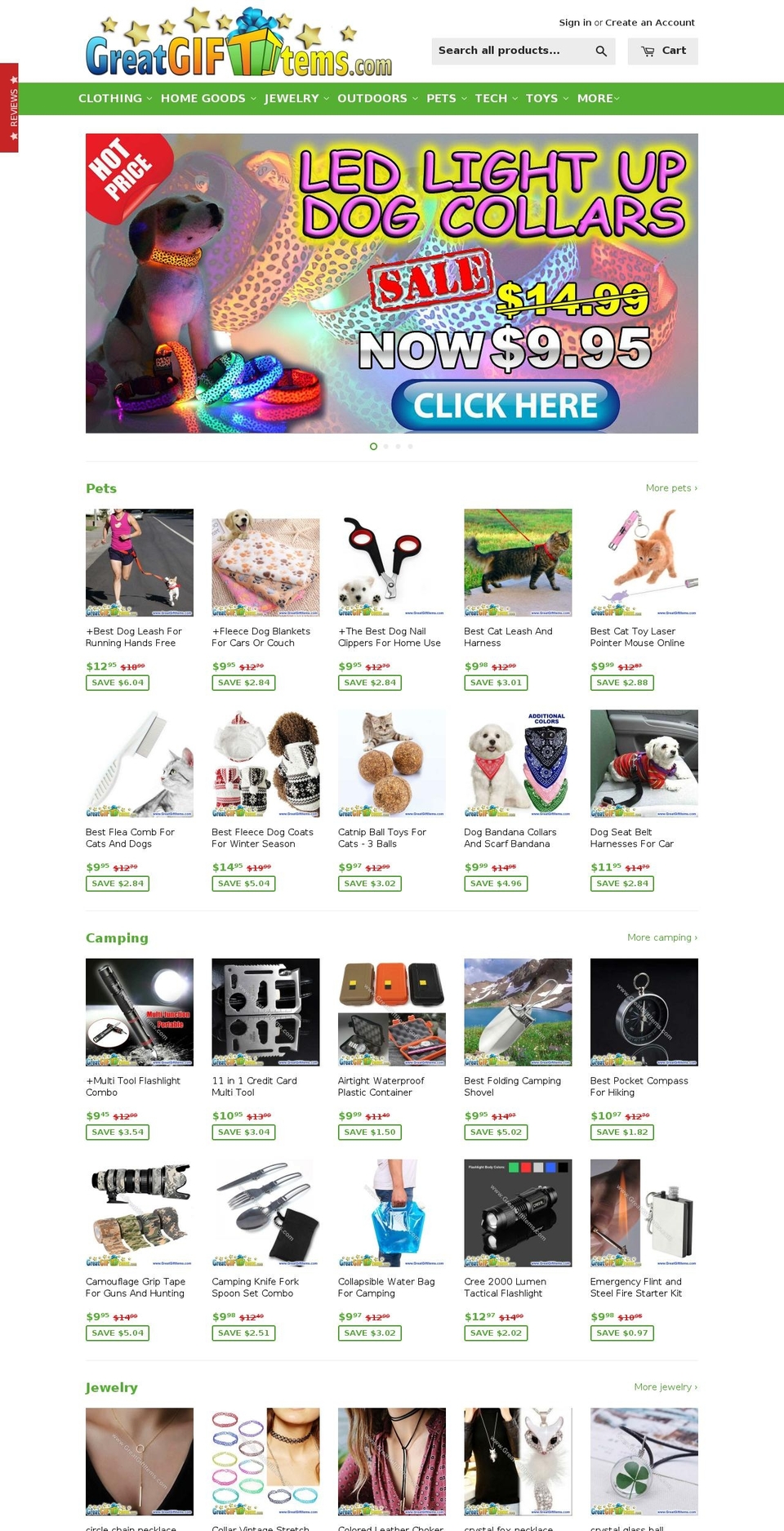 greatgiftitems.com shopify website screenshot