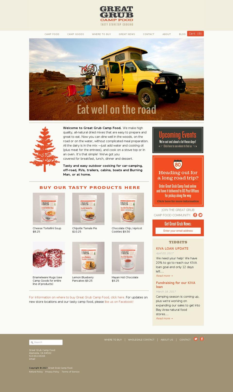 greatgrubfoods.com shopify website screenshot