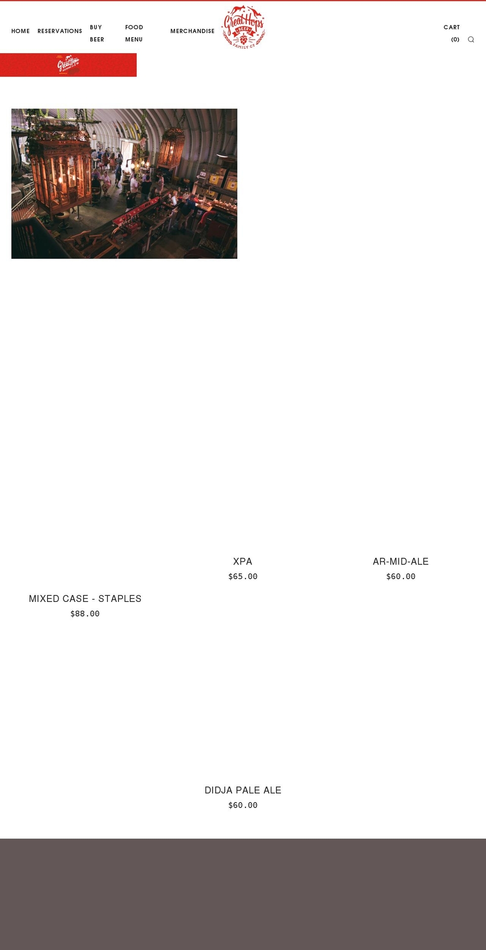 greathops.com.au shopify website screenshot