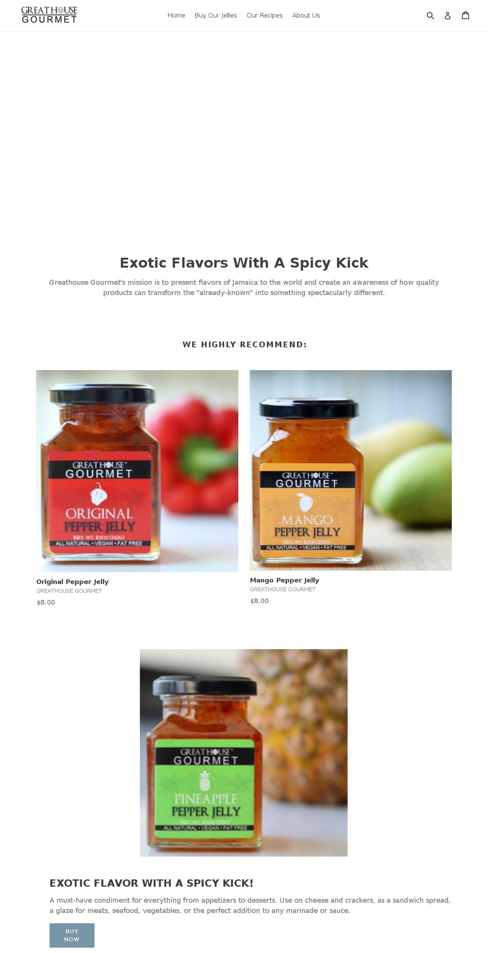 greathousecollections.com — Shopify storefront screenshot
