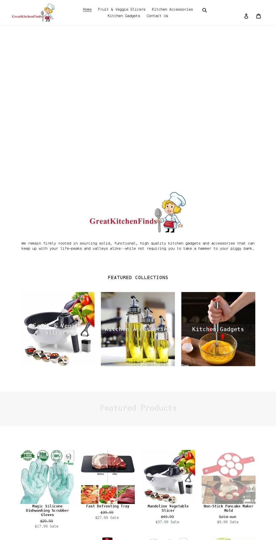 greatkitchenfinds.com shopify website screenshot