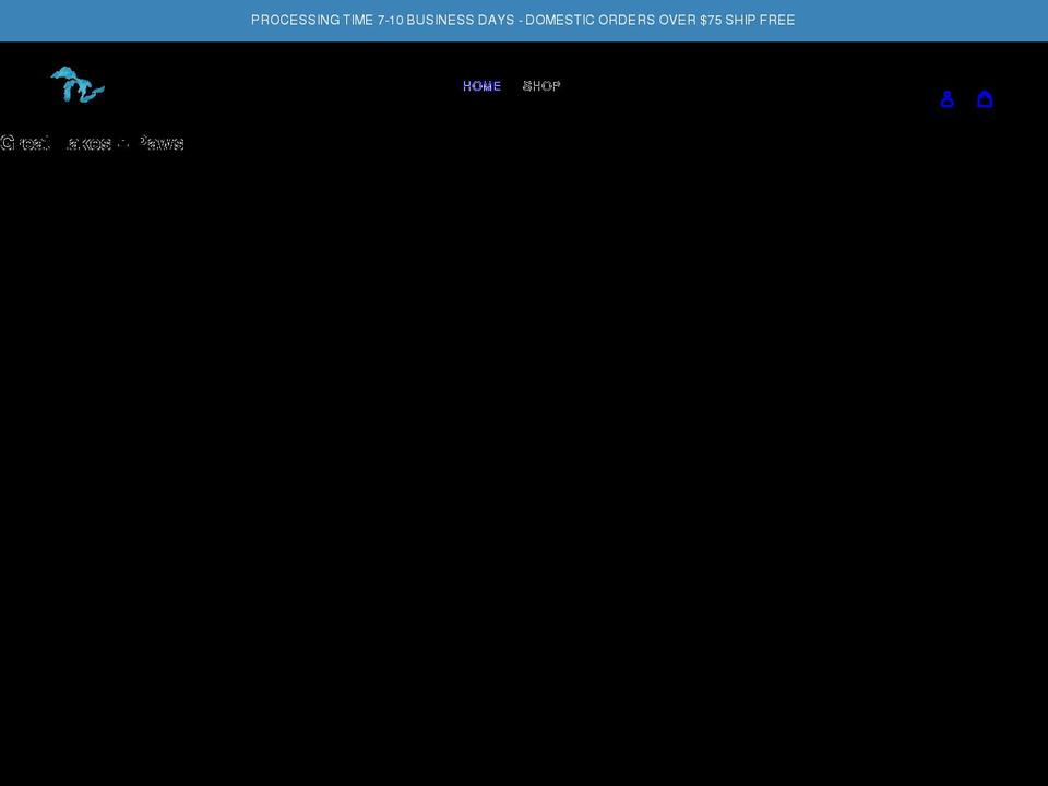greatlakesandpaws.com shopify website screenshot