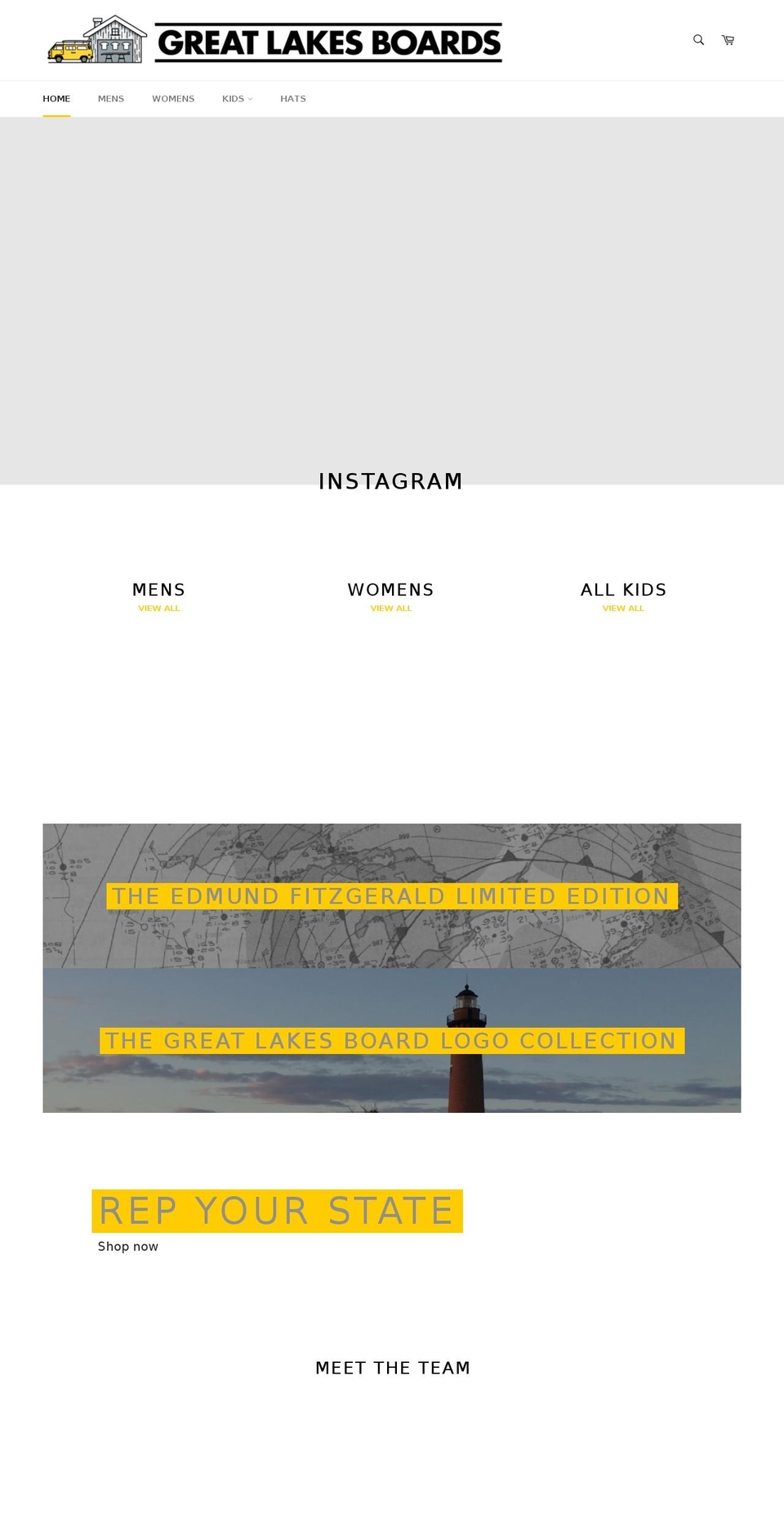 greatlakesboards.com — Shopify storefront screenshot