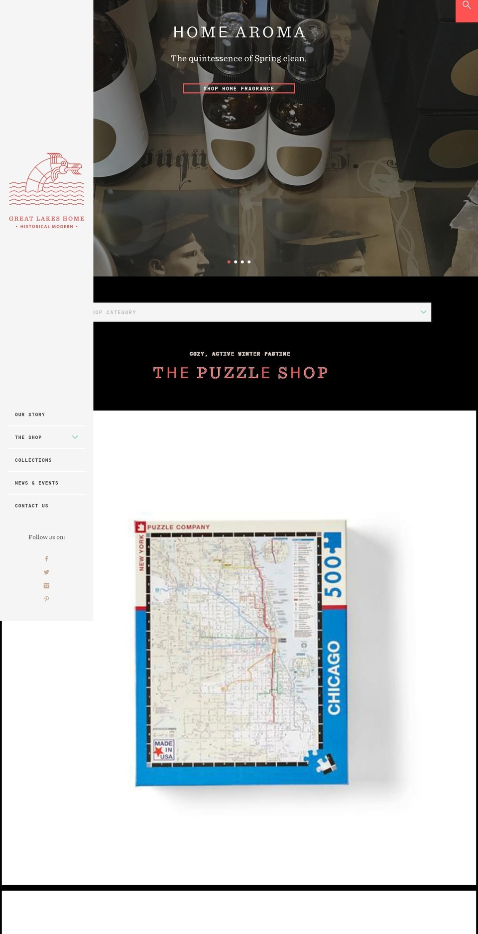 greatlakeshome.com shopify website screenshot