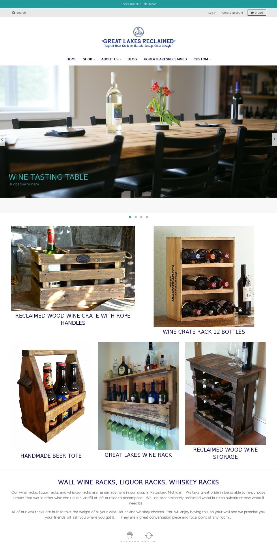 greatlakesreclaimed.com shopify website screenshot