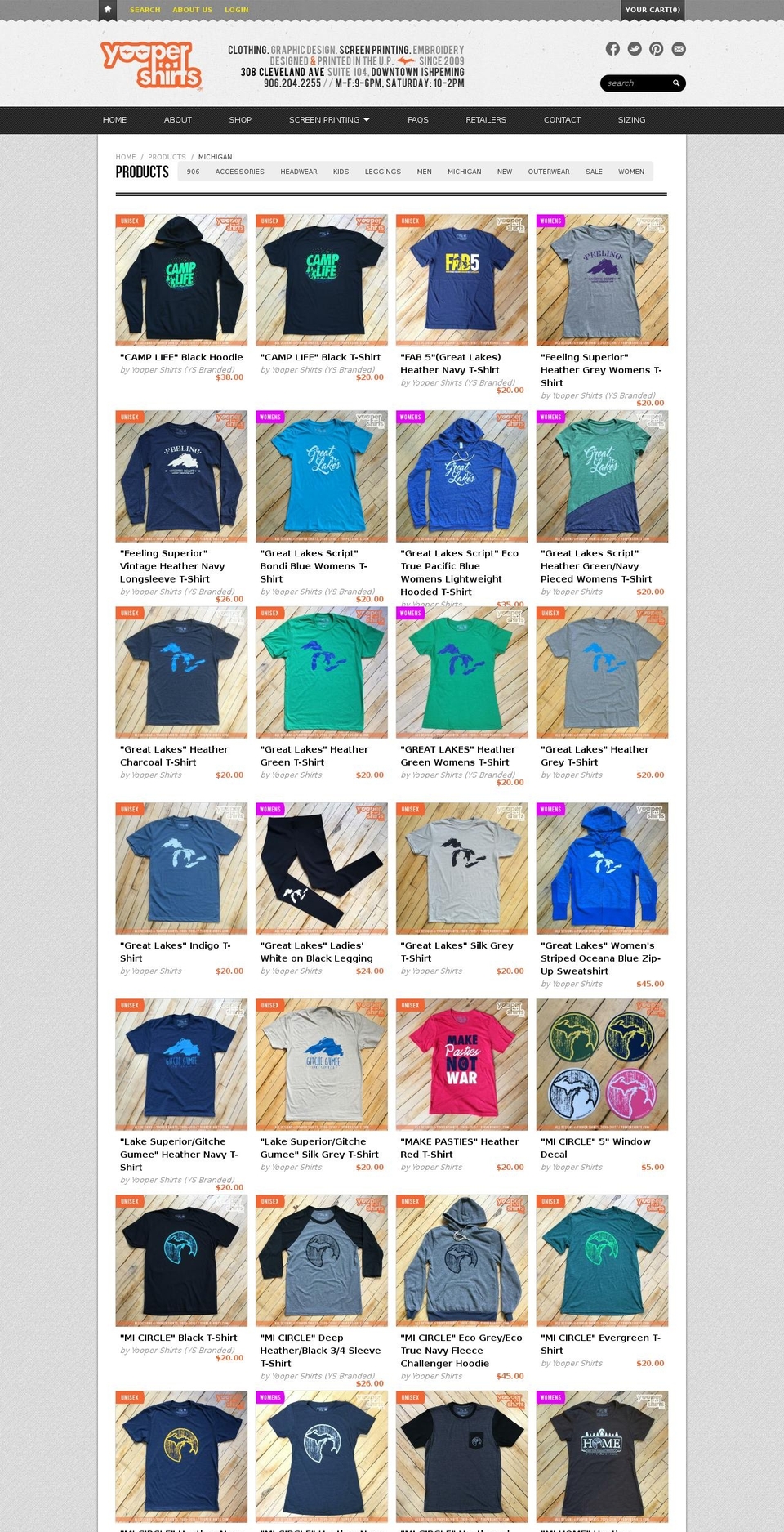 greatlakessurfers.com shopify website screenshot
