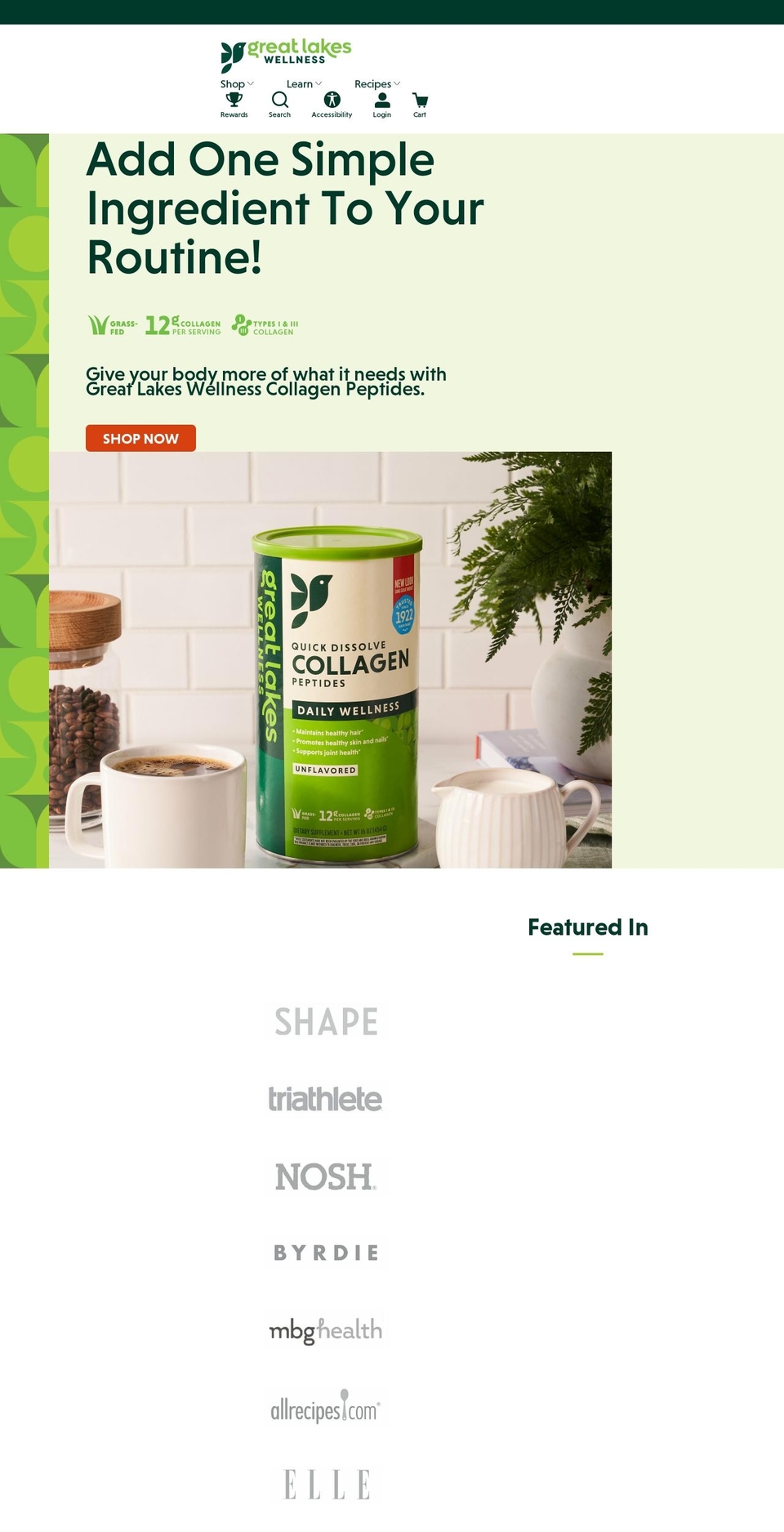 greatlakeswellness.com shopify website screenshot