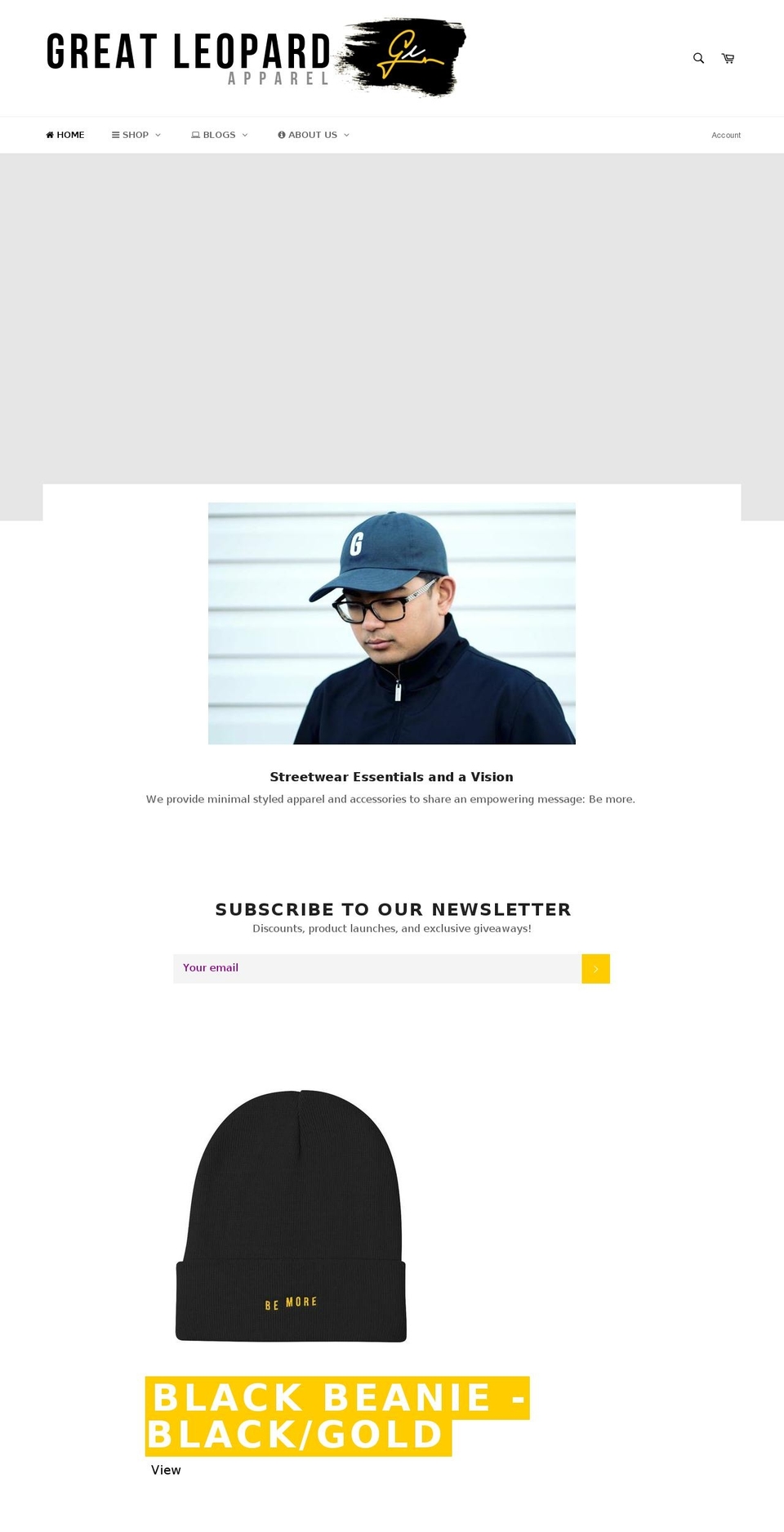 greatleopardapparel.com shopify website screenshot
