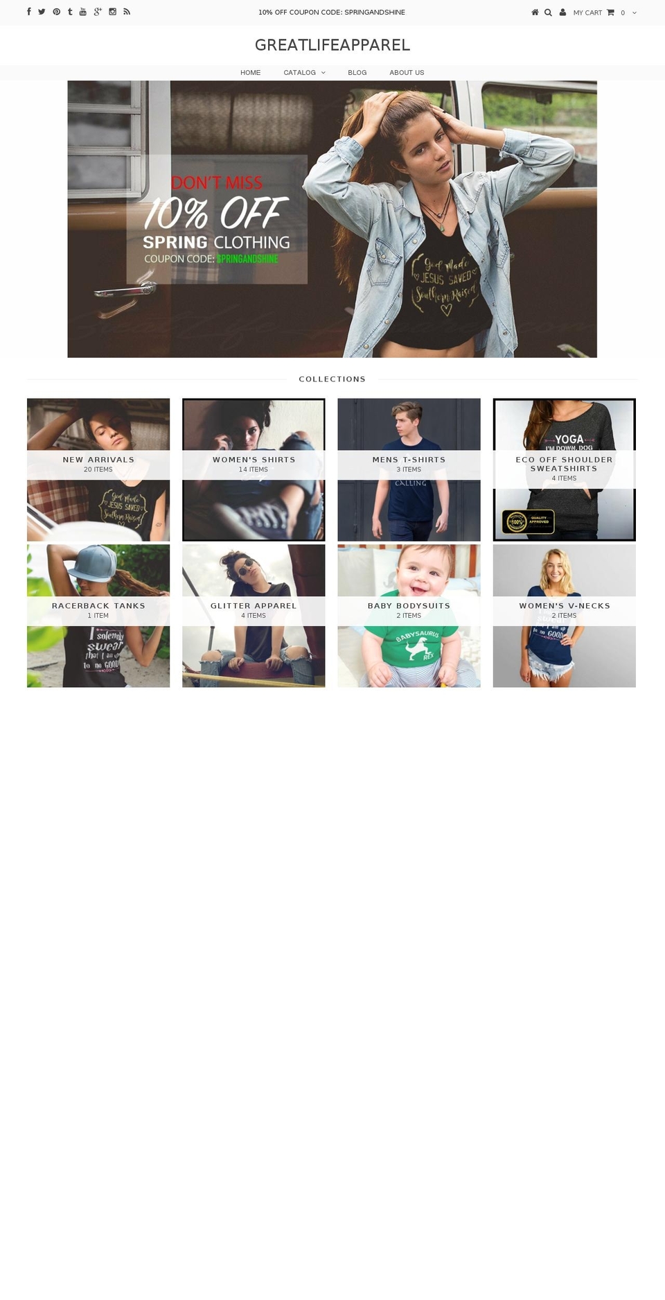 greatlifetshirts.com — Shopify storefront screenshot