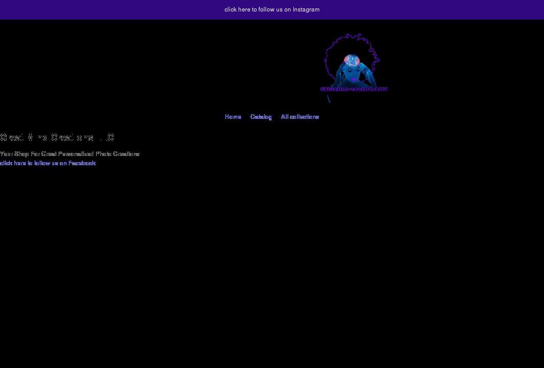 greatmindcreations.com shopify website screenshot