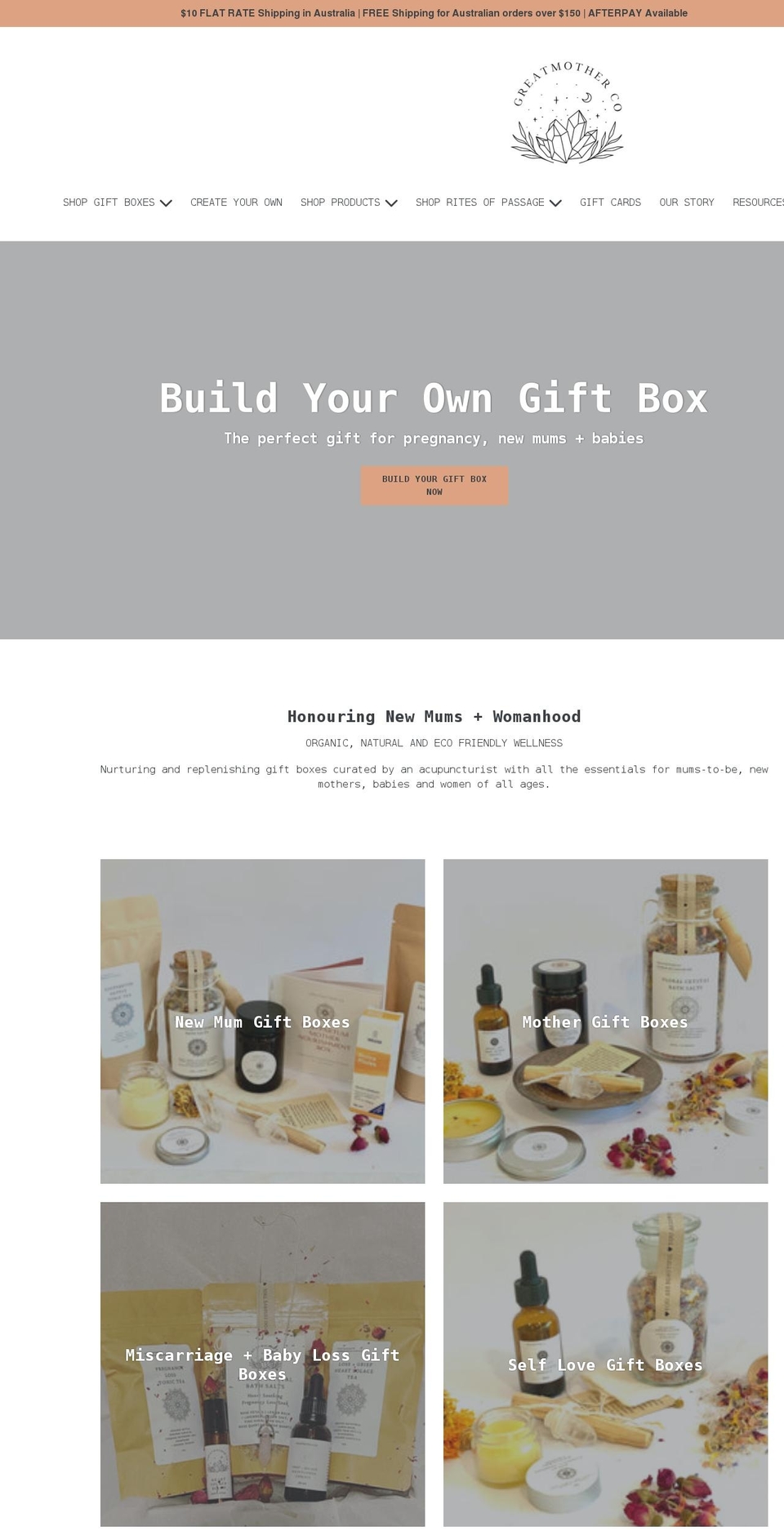 greatmotherco.com shopify website screenshot