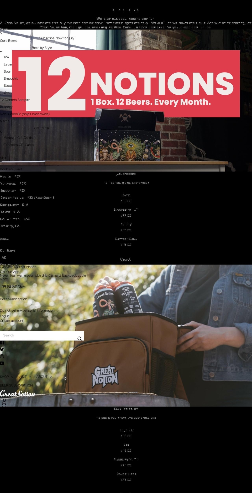 greatnotion.com shopify website screenshot