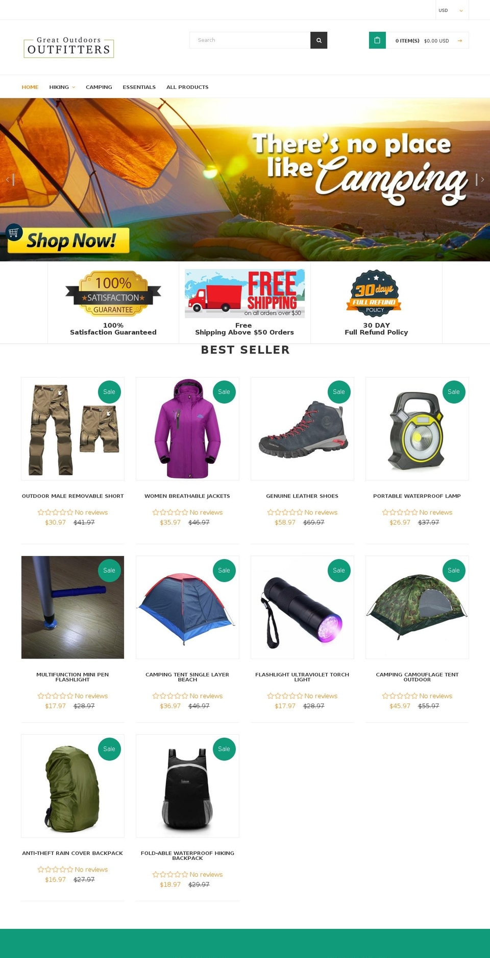 EcomClub Shopify theme site example greatoutdoorsoutfitters.com