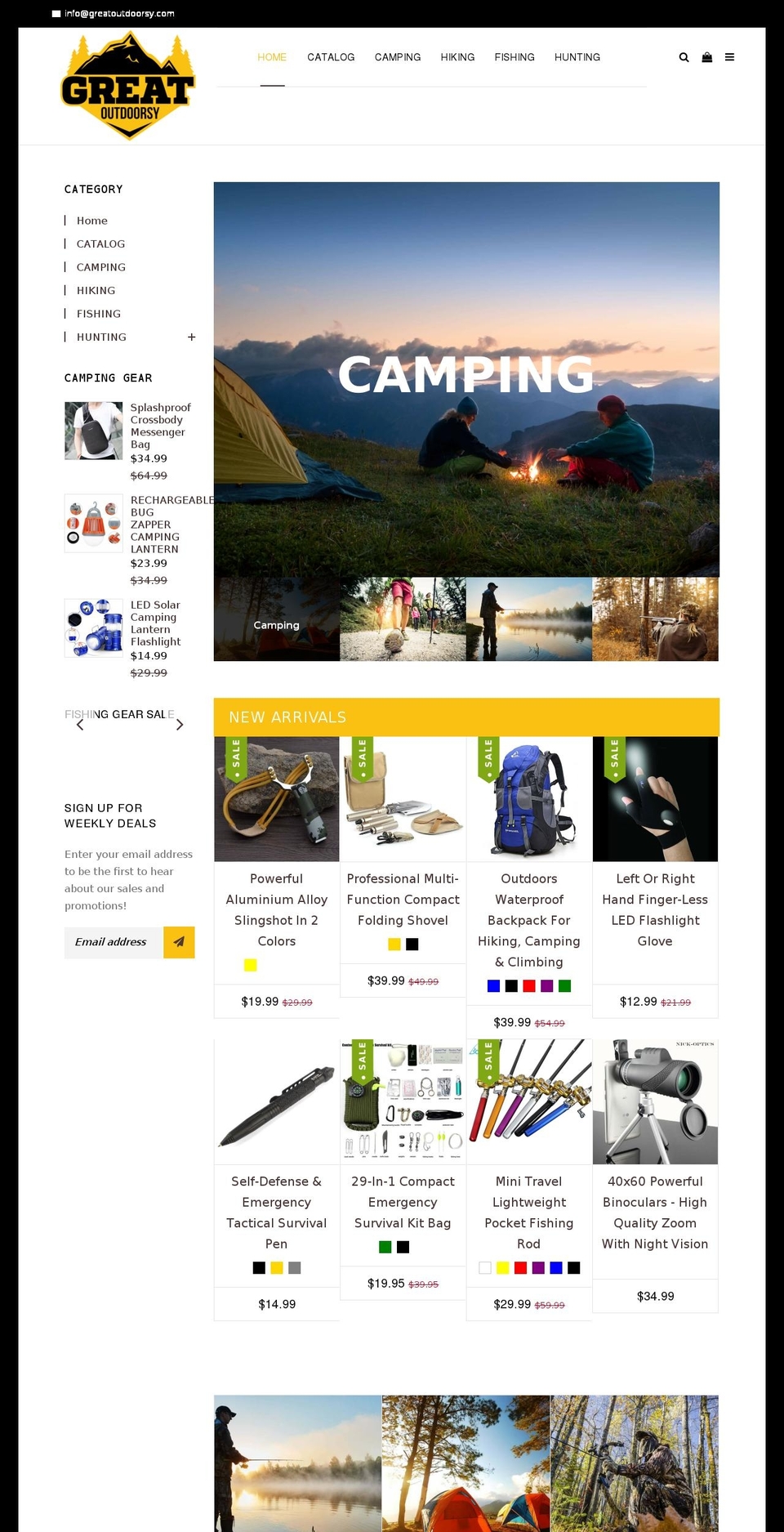 greatoutdoorsy.com shopify website screenshot