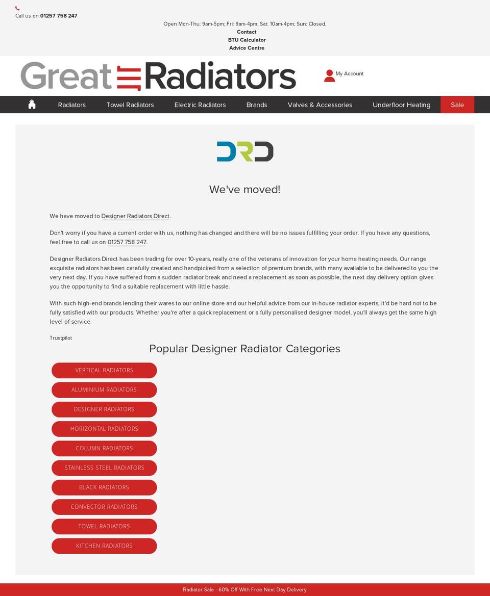 greatrads.com — Shopify storefront screenshot