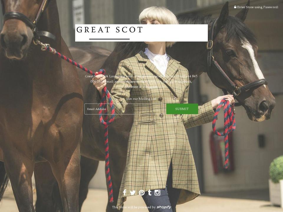 greatscotusa.com — Shopify storefront screenshot