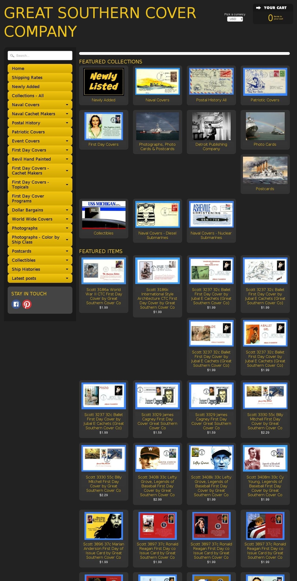 greatsoutherncoverco.com shopify website screenshot